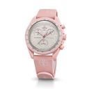 PINK/WHITE RUBBER MOONSWATCH