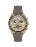 Mission To Saturn (Pulseira de Couro) - Cinza Epsom