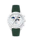 Mission To Earthphase - Moonshine Gold Snow (Pulseira de Couro) - Camurça Verde Escuro