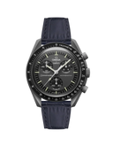 Mission To Mercury (Pulseira de Couro) - Estampa de Jacaré Preta