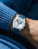 Mission To Earthphase - Moonshine Gold Snow (Pulseira de Borracha) - Pontos Azuis e Branco Premium