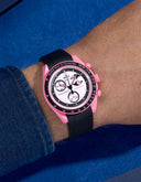 Mission To The Pink Moonphase (Pulseira de Borracha) - Preto Premium