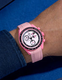 Mission To The Pink Moonphase (Pulseira de Borracha) - Rosa Premium