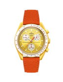 Mission To The Sun (Pulseira de Couro) - Laranja Epsom