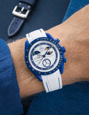 Mission To Earthphase - Moonshine Gold (Pulseira de Borracha) - Pontos Branco e Azul Premium