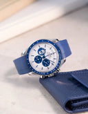 Speedmaster Anniversary Series 42mm (Pulseira de Borracha) - Azul Marinho