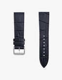 Mission To The Moon (Pulseira de Couro) - Jacaré Preto Relevo