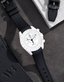 Premium Curved Rubber Strap - Black