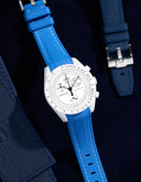 Premium Curved Rubber Strap - Neptune Blue