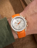 Premium Curved Rubber Strap - Orange