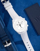 Premium Curved Rubber Strap - White