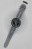 Curved rubber strap - gray