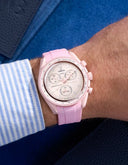 Curved Rubber Bracelet - Pink