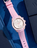 Curved Rubber Bracelet - Pink