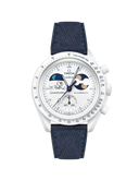 Mission To Earthphase - Moonshine Gold Snow (Pulseira de Couro) - Jeans Azul Escuro