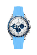 Speedmaster Anniversary Series 42mm (Pulseira de Borracha) - Azul Capri