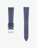 Mission To Earthphase - Moonshine Gold Snow (Pulseira de Couro) - Jeans com Costuras Azuis e Brancas