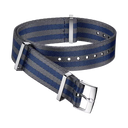 Speedmaster Anniversary Series 42mm (Pulseira Nato) - Poliamida, 5 riscas cinzento e azul