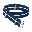 Speedmaster Anniversary Series 42mm (Pulseira Nato) - Poliamida, azul e branca