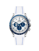 Speedmaster Anniversary Series 42mm (Pulseira de Borracha) - Pontos Brancos e Azuis