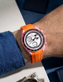 Mission To The Pink Moonphase (Pulseira de Borracha) -  Laranja Premium