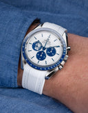 Speedmaster Anniversary Series 42mm (Pulseira de Borracha) - Branco Premium