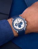 Speedmaster Anniversary Series 42mm (Pulseira de Borracha) - Azul Marinho