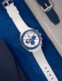 Speedmaster Anniversary Series 42mm (Pulseira de Borracha) - Branco
