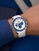 Speedmaster Anniversary Series 42mm (Pulseira de Borracha) - Branco