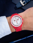 Mission to Mars (Pulseira de Borracha) - Pontos Premium Vermelho e Branco
