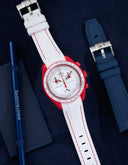 Mission to Mars (Pulseira de Borracha) - Pontos Premium Brancos e Vermelhos