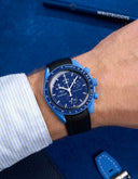 Mission To Neptune (Pulseira de Borracha) - Pontos Premium Preto e Azul