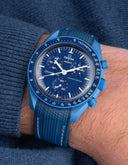 Mission To Neptune (Pulseira de Borracha) - Pontos Premium Azul e Branco