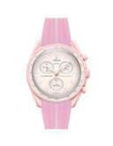 Mission To Venus (Pulseira de Borracha) - Listras Rosa e Branco