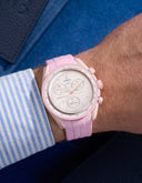 Mission To Venus (Pulseira de Borracha) - Listras Rosa e Branco