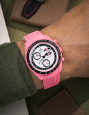 Mission To The Pink Moonphase (Pulseira de Borracha) - Rosa Premium