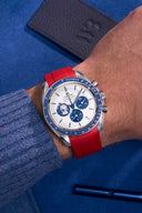Speedmaster Anniversary Series 42mm (Pulseira de Borracha) - Vermelho